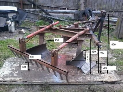 Размеры самодельного плуга