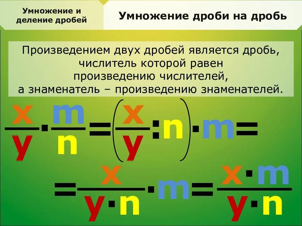 Умножение двух дробей. Произведение дробей. Произведением двух дробей является. Умножение и деление дробей.