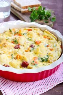 Цветная капуста с сосисками