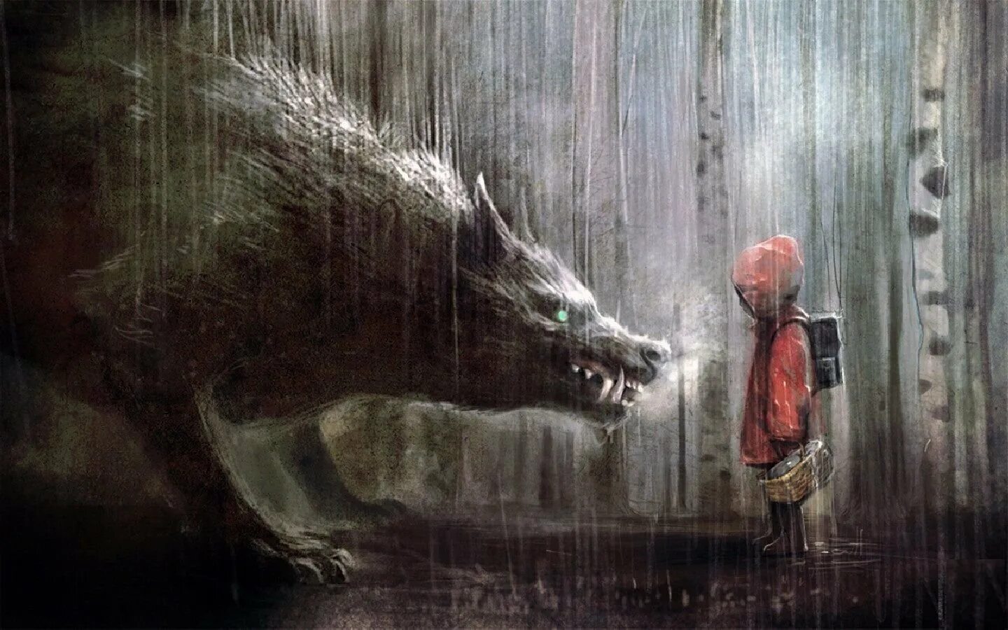 Жить со страхом. Храбрость арт. Злой и страшный серый волк.