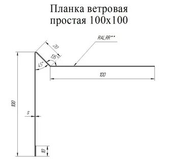 Лобовая планка размеры