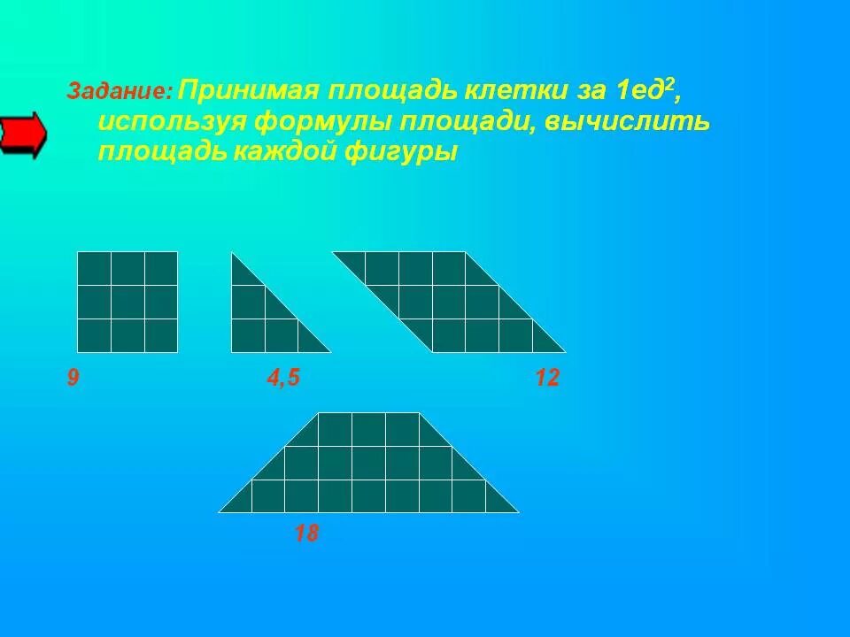 Площадь приму. Площадь фигуры г. принимая площадь клетки за 1ед 2 вычислить площадь фигуры. под каждой фигурой запиши ее площадь 2 класс. какова площадь каждой из фигур 3 класс.