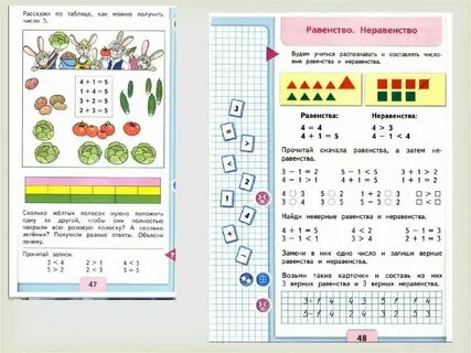 Верные неравенства 1 класс