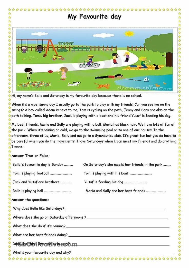 Tasks to short texts