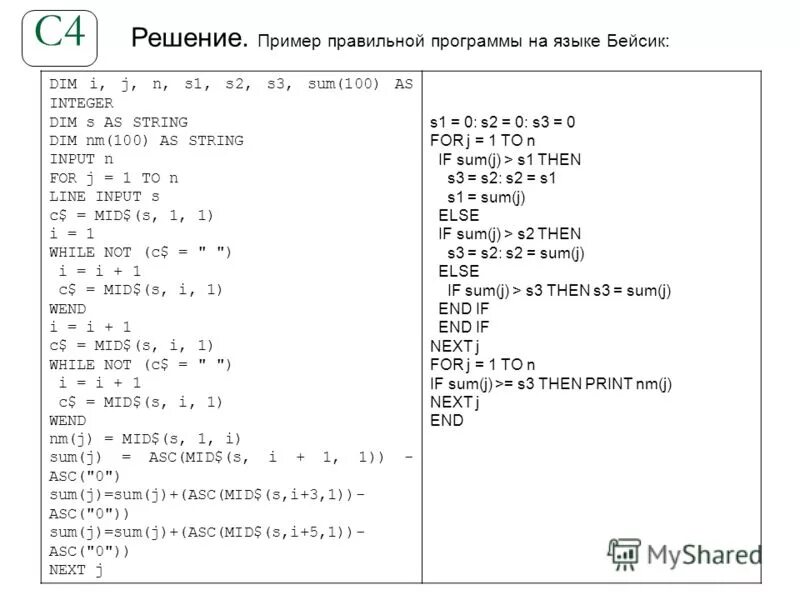 Язык программа basic. Язык программа basic