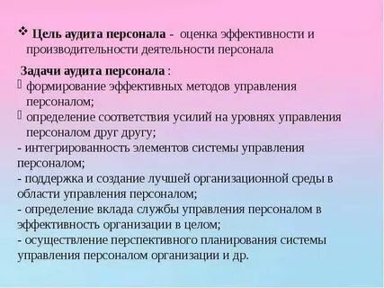 Система аудита персонала