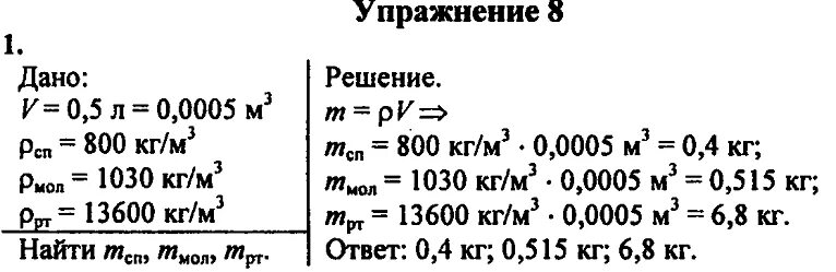 Физика 7 класс перышкин упражнение 8. Физика 7 класс упражнение. Физика 7 класс перышкин упражнение. Физика 7 класс упражнение 8.