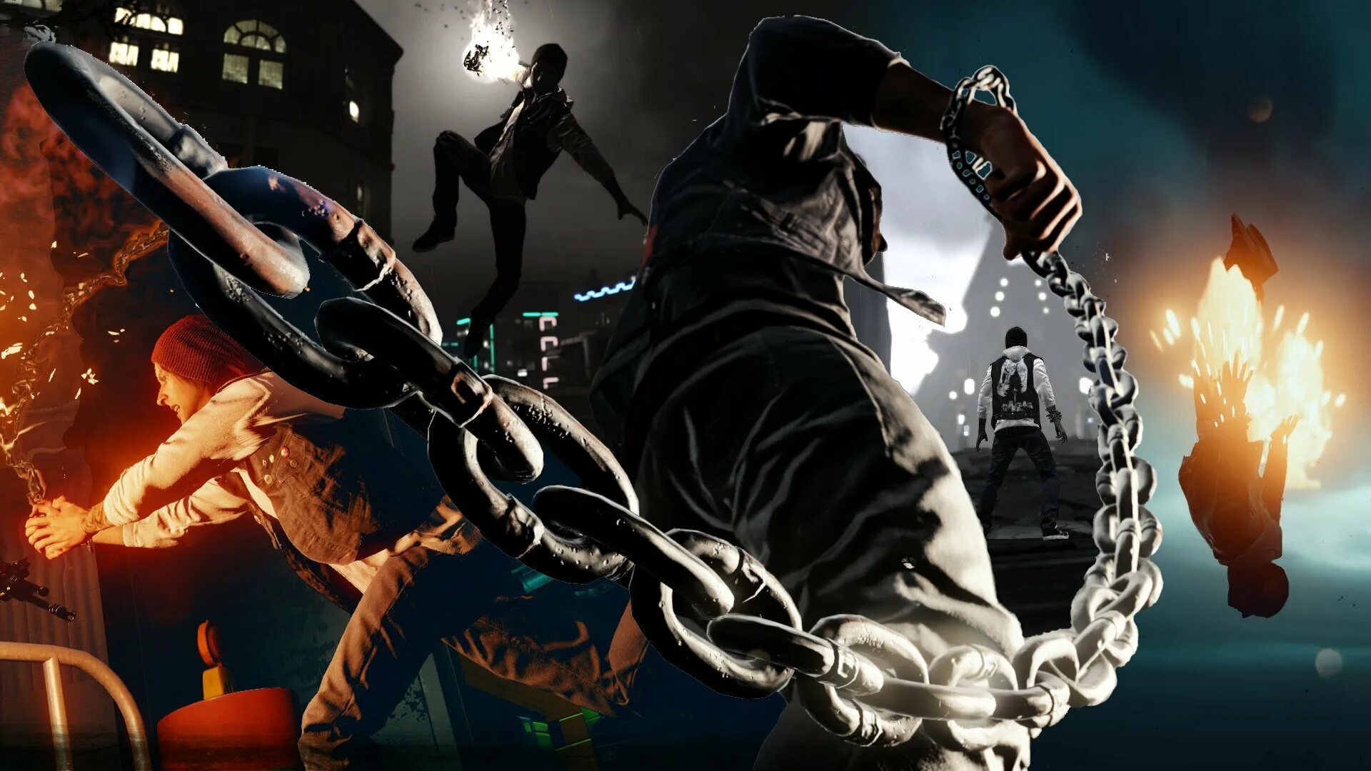 Обои на пк с столом. Infamous 2. Infamous: second son. Дурная репутация пс4. Infamous second son обои.