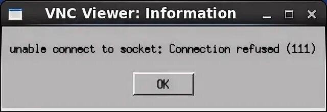 Error connection to server on socket