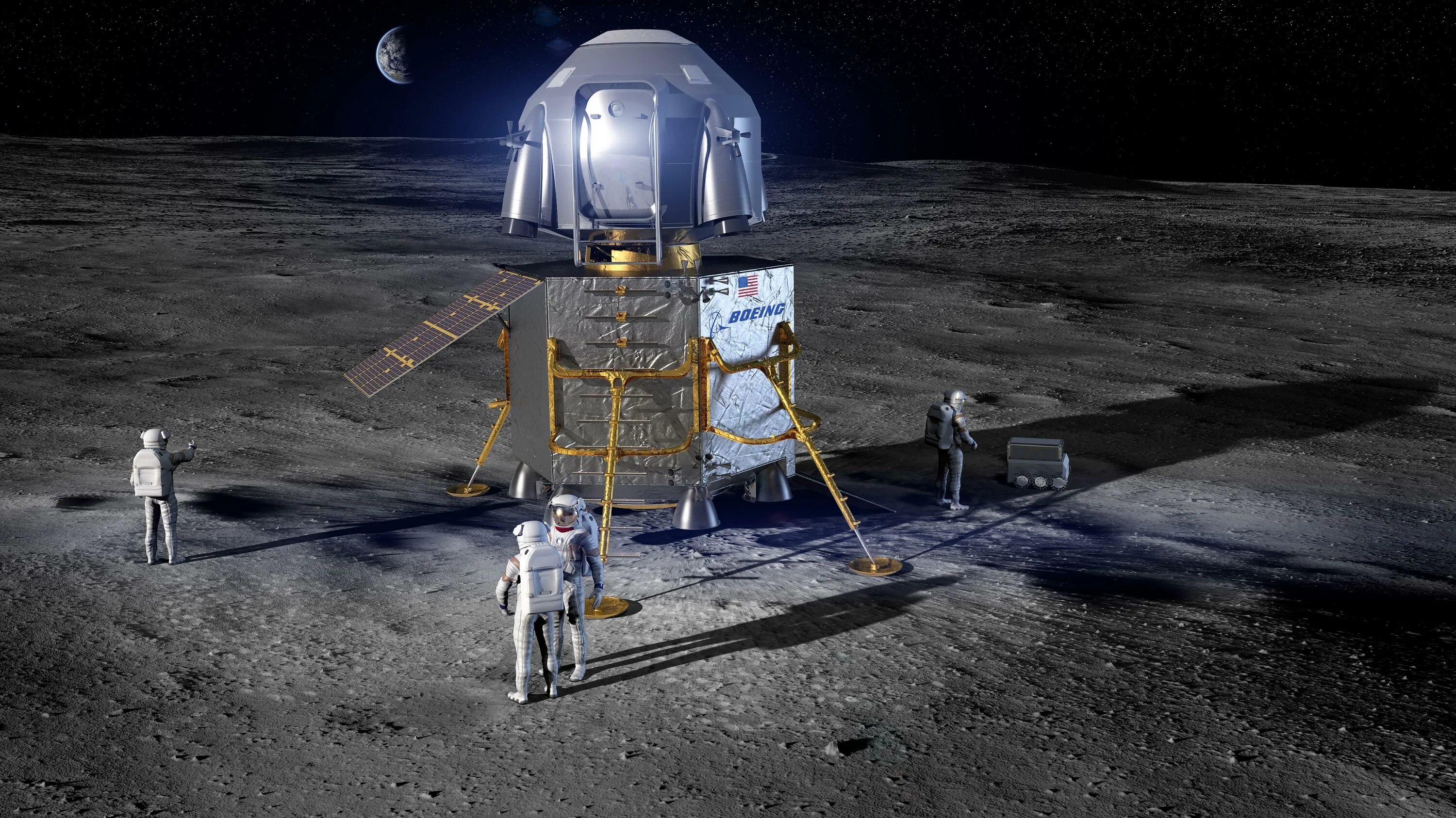 Lunar Lander космический аппарат.