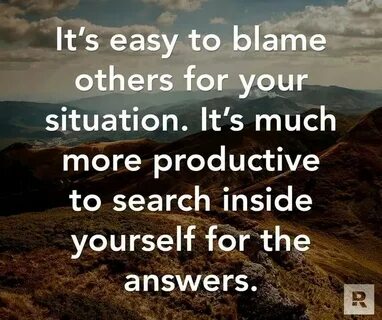 Blame others