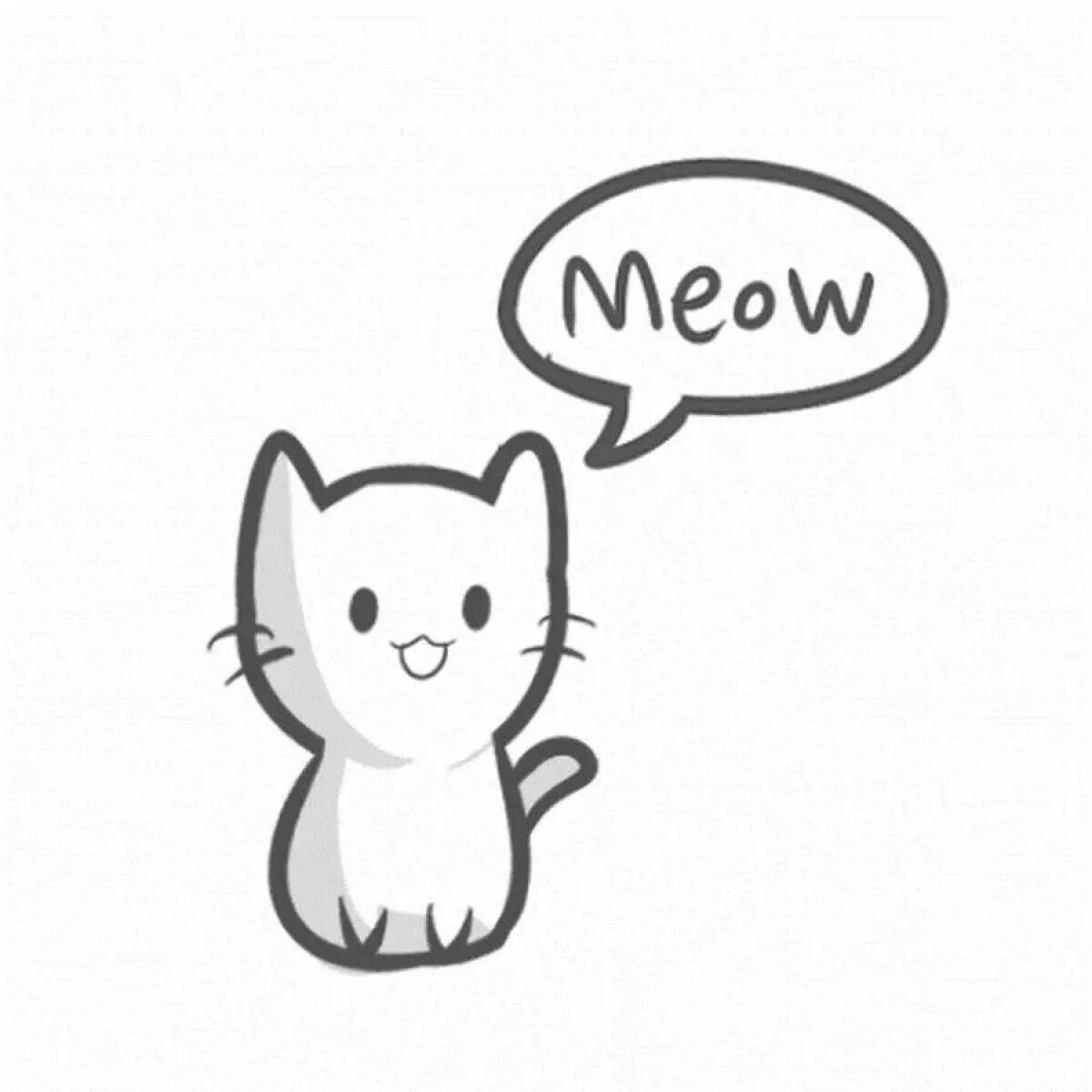 Котик скажи мяу. Котик рисунок. Стикер "котик". Милые наклейки. Наклейки котики.