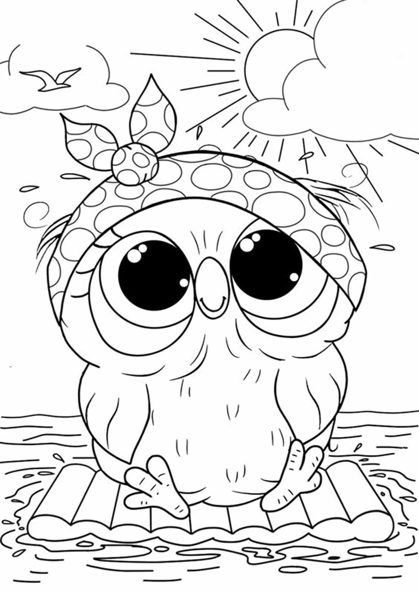 Cuties Coloring Pages for Kids - Free Preschool Printables - Slatkice Bojanke - 