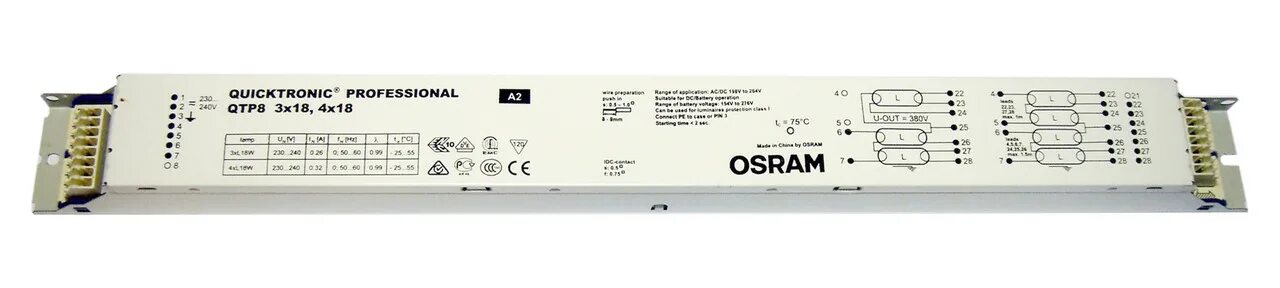 Osram quicktronic. Эпра osram qtp8 4x18 для люминесцентных ламп t8. quicktronic professional qtp-m 2 26-32 osram. quicktronic professional qtp8 1x18 сборка. дроссель осрам.