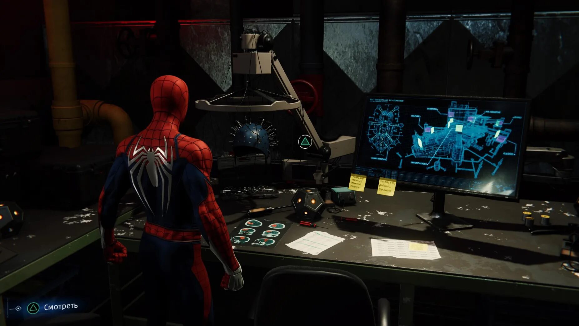 Паук призрак. Столик с человеком пауком. Паук прохождение. Прохождение Spider man найти офис.