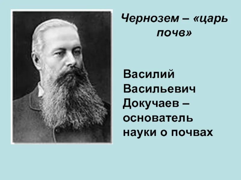 Науку о почве создал. Докучаев чернозем.