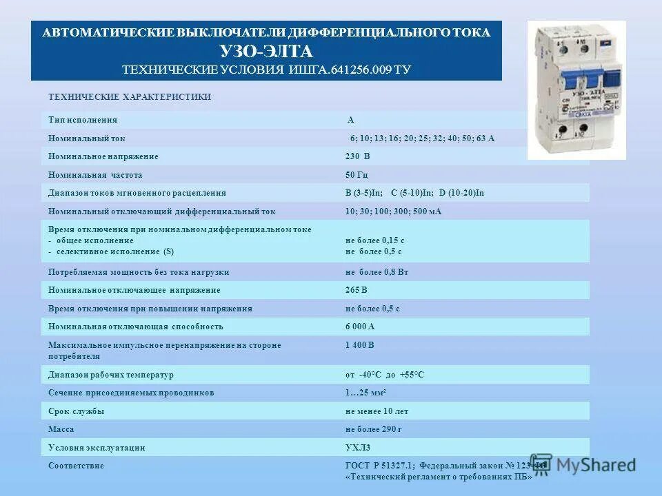 Напряжение отключающая способность автоматического выключателя. Номинальные токи автоматических выключателей 0.4 кв. УЗО автомат техническая характеристика. Ток отключения автоматического выключателя 25а с характеристикой в. УЗО характеристика b.