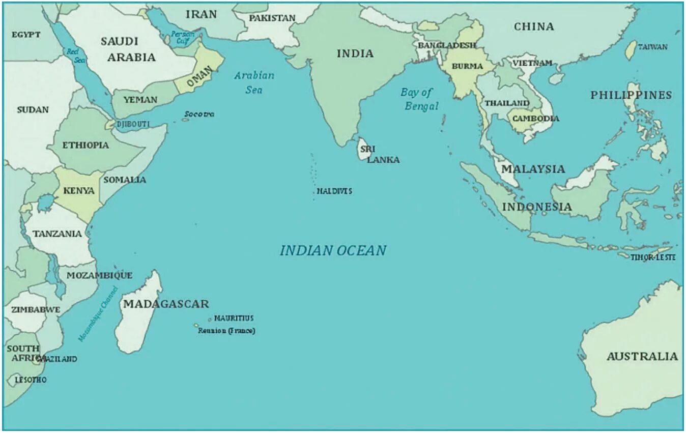 Карта стран индийского океана. Индийский океан на карте. Острова индийского океана на карте. Моря индийского океана на карте. К какой стране относится остров