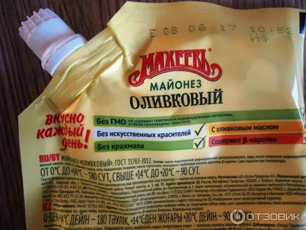 Содержание углеводов в майонезе