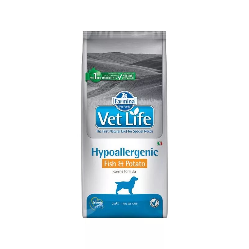 Корм для собак лайф. Farmina vet Life Hypoallergenic Egg&Rice. Farmina vet Life Hypoallergenic Egg & Rice 2кг. Farmina vet Life Hypoallergenic для собак. Фармина Ветлайф корм для собак гипоаллергенный.