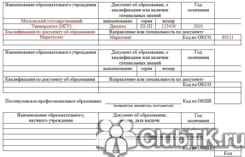 Под 2 образец. Образец заполнения формы т2 личная карточка. прием на работу в личной карточке как заполнять. специальность в личной карточке т-2. личная карточка работника форма т-2 образец заполнения 2025.
