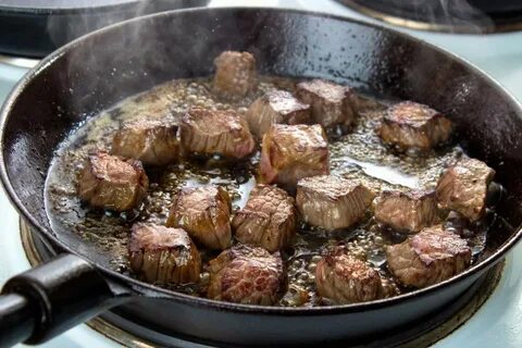 Жарим мясо в масле