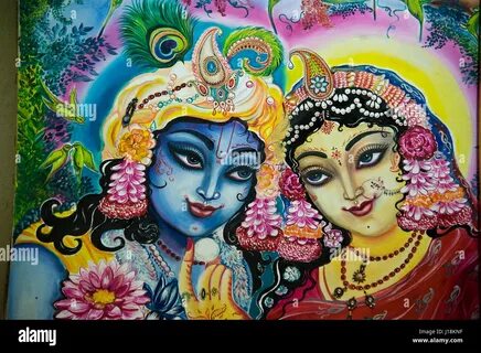 Buy Traditional Radha Krishna Painting HD Print Canvas for Living Room 135 ...
