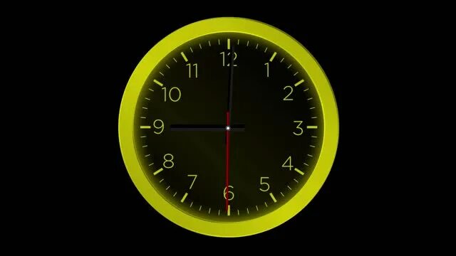 Часы на минимум. Часы 3д рендер. clock 24 hours time lapse.
