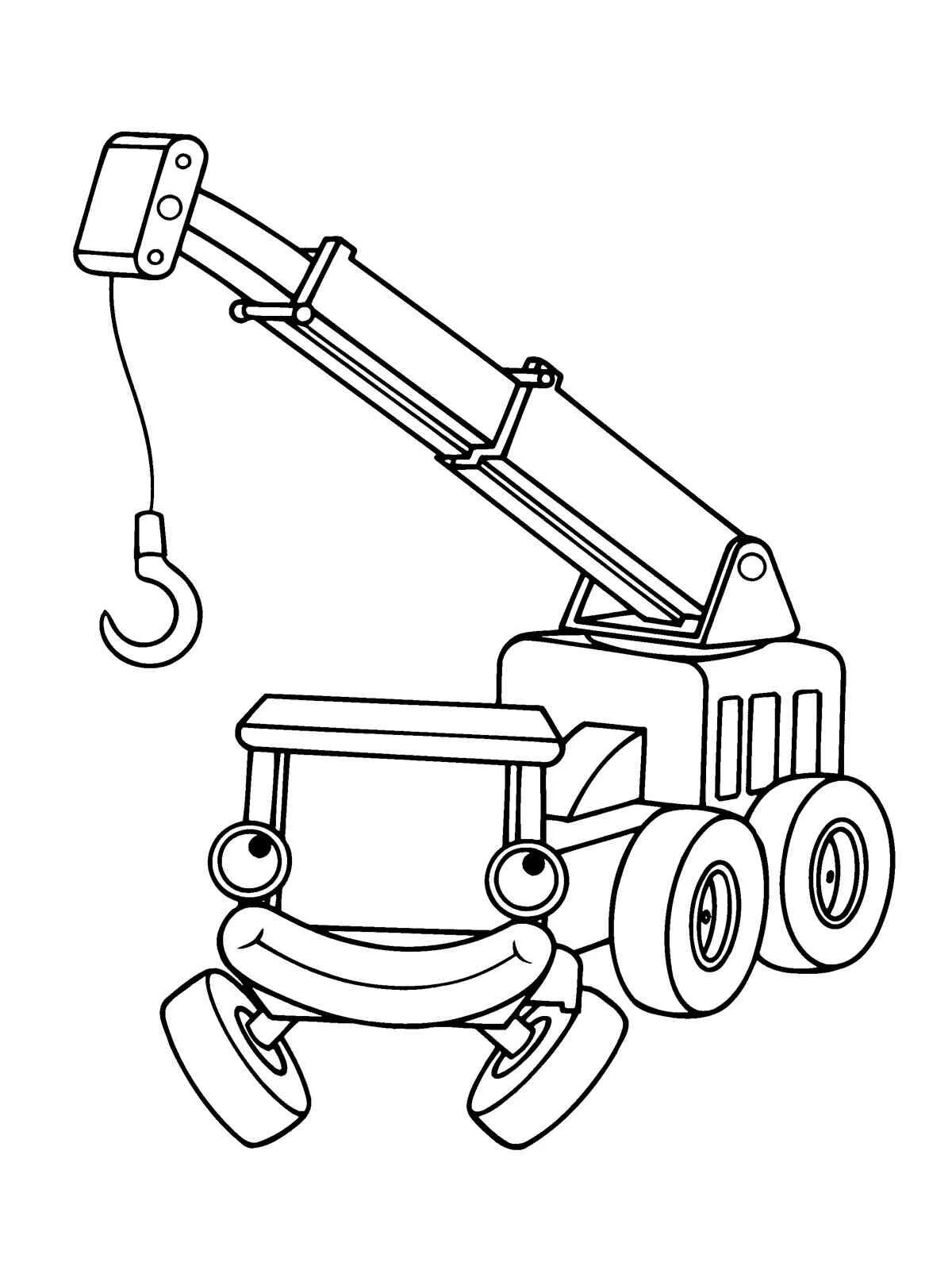 Кран раскраска распечатать. Раскраска Боб Строитель Лофти. Подъемный кран Лофти Боб Строитель 1998. Подъемный кран раскраска для детей. Строительные машины / раскраска.