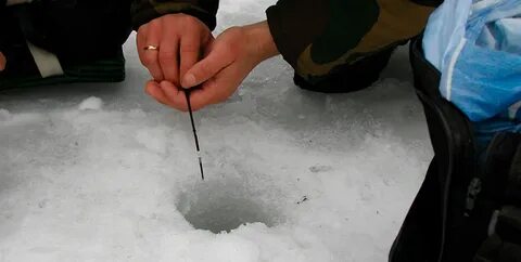 Зимняя рыбалка руками