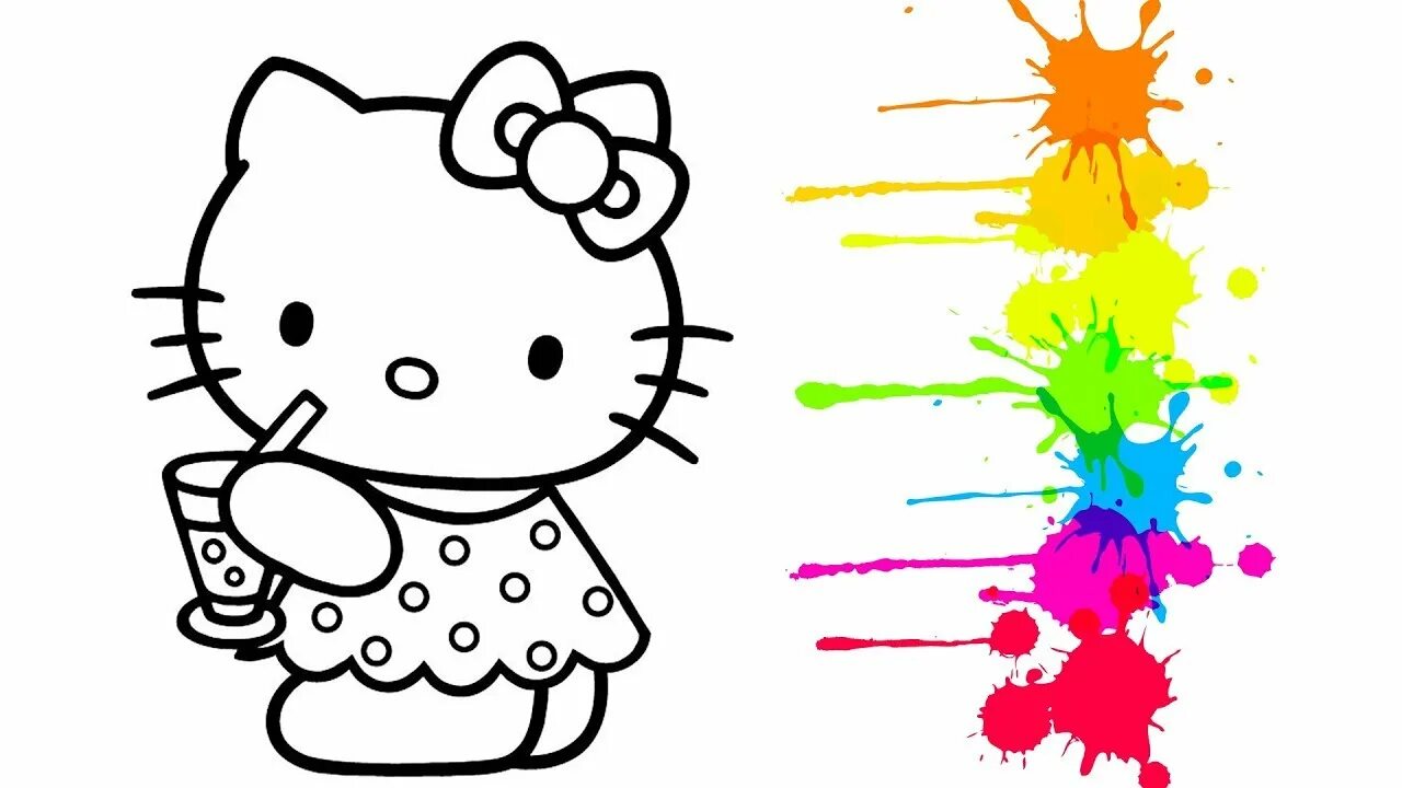 Как рисуется hello kitty