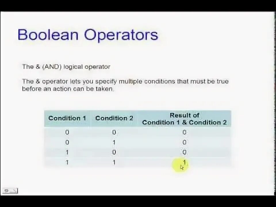 Boolean operator. Boolean operator