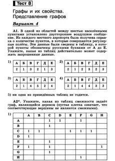 Графы тест