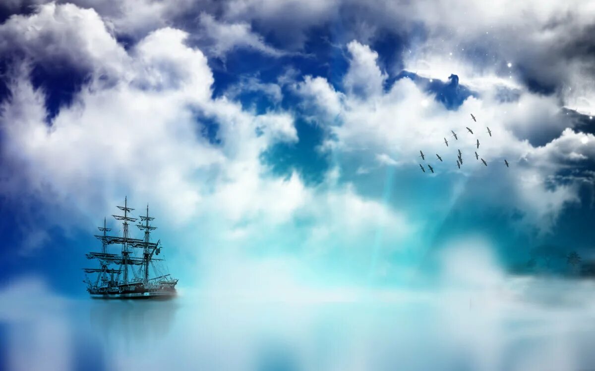 Корабль в небе. Небесный корабль. Корабль в облаках. Кораблик в небе.