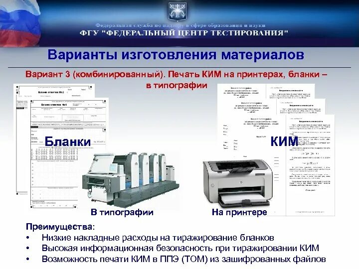 Печать КИМОВ. Как напечатать КИМЫ. Затраты на тиражирование при печати.