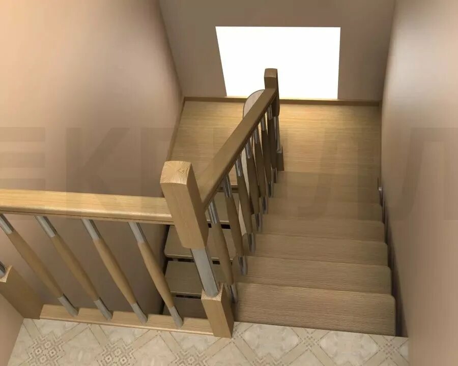 Лестницу со второго этажа