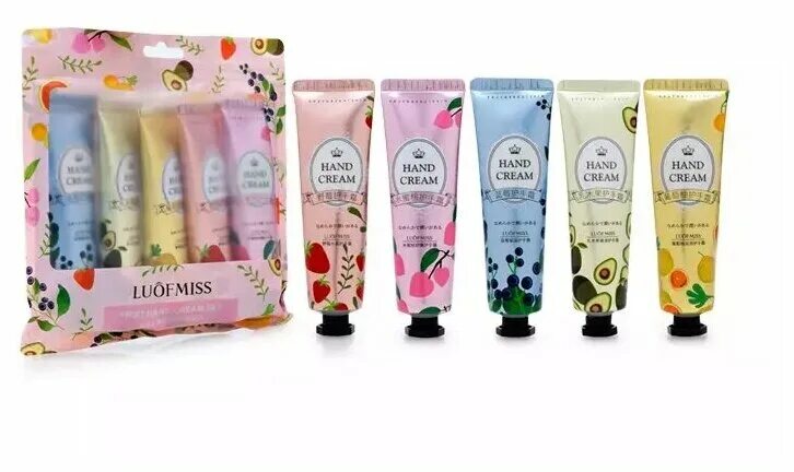 Набор кремов luofmiss. Набор кремов для рук luofmiss 30г*5шт. Крем для рук hand Cream luofmiss. Набор кремов для рук luofmiss (5 штук).