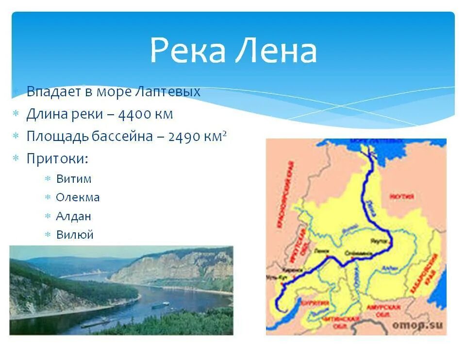 Какие моря впадают реки волга амур лена. Исток реки Лена на карте России. Бассейн реки Лена 6 класс география. Исток Устье и бассейн реки Лена. Лена Исток Устье притоки бассейн.