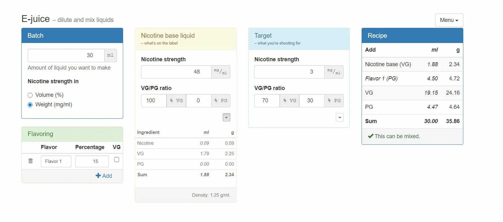 Amount what it is. Add amount. what is volume to weight ratio.