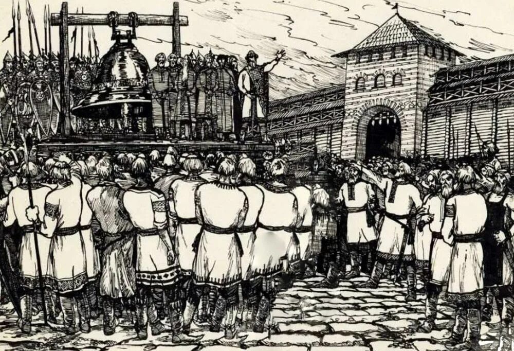 Новгород вече 13 век. Вече это в древней Руси. Собрание вече Новгород. Новгород Великий 14 век Вечевое собрание