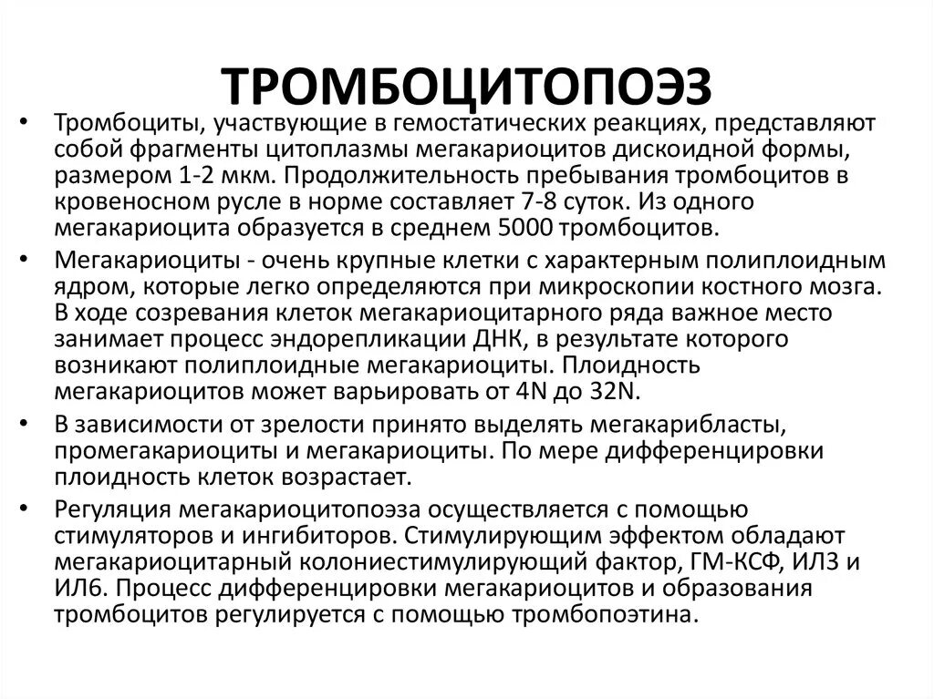 Образование тромбоцитов происходит. Факторы тромбоцитопоэза. стадии образования тромбоцитов. регуляция образования тромбоцитов. нарушение тромбоцитопоэза.