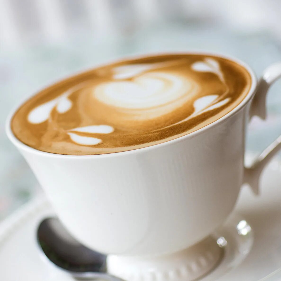 Wallpapers Coffee Cup Saucer Heart Latte art Food Image #408705 Download Latte, 