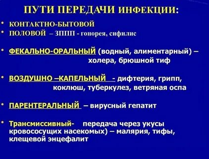 Контактно бытовые инфекции примеры