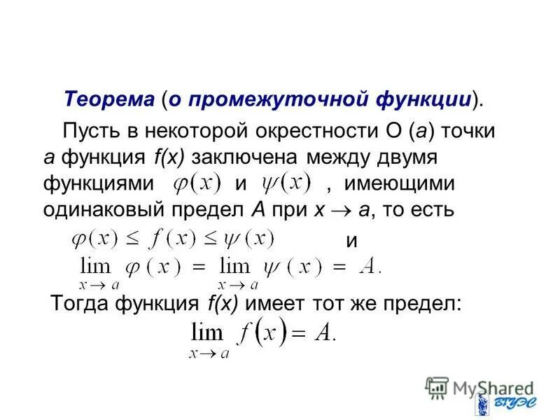 Односторонние пределы определение и примеры Основные алгоритмы шифрования с открытым ключом Содержание