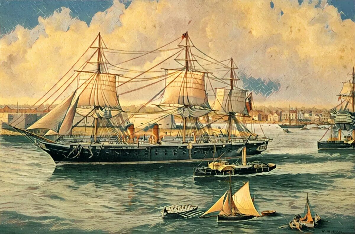 Нью йорк в 1860 году. Фарватер 1860. Клипер джигит 1856. Карелов художник. Форт кронштадт при петре 1.