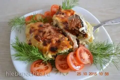Кижуч в духовке с овощами