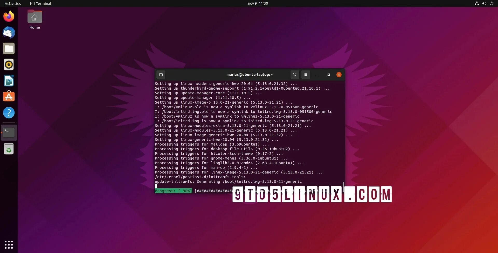 Linux kernel image