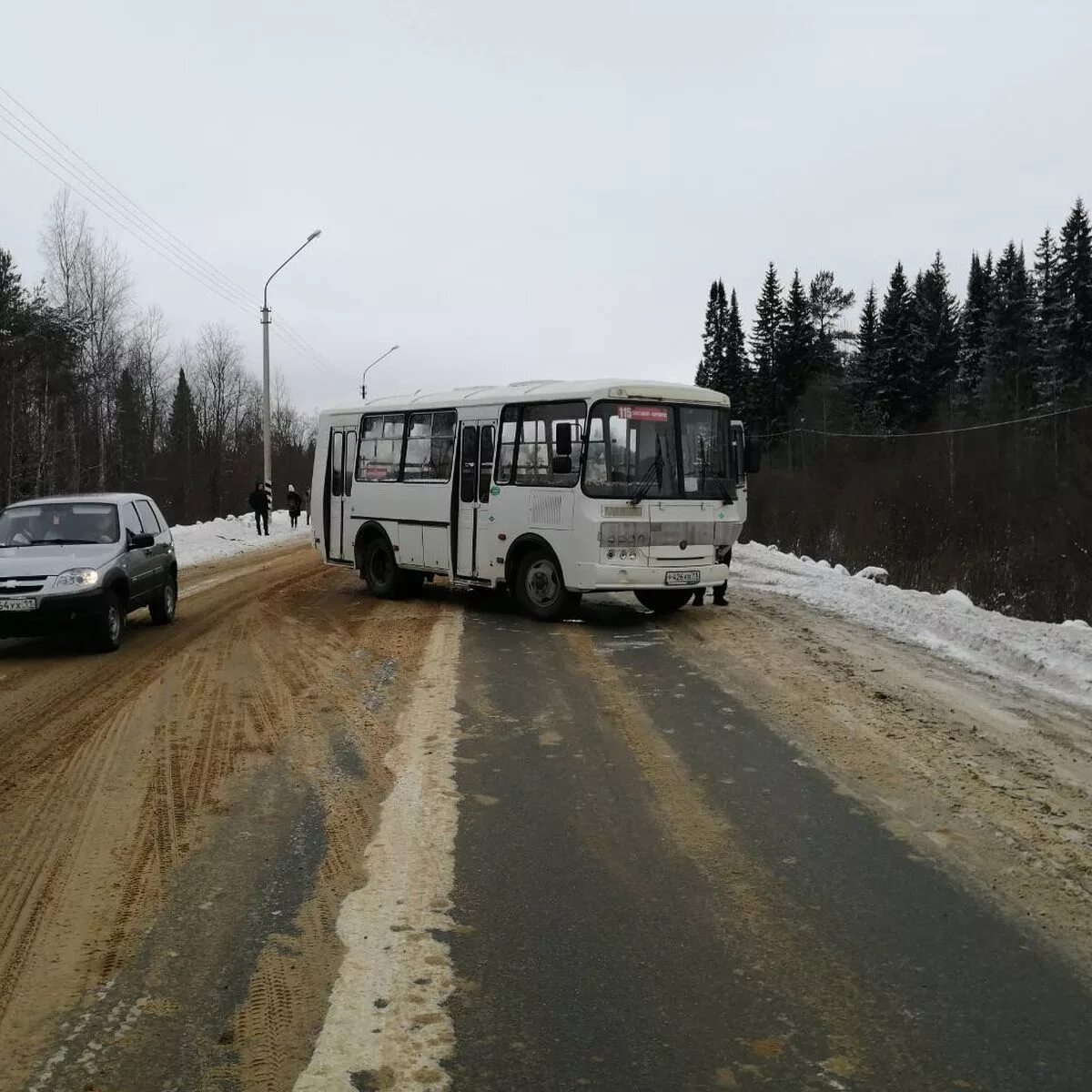 Убитый пазик. Пазик аварии