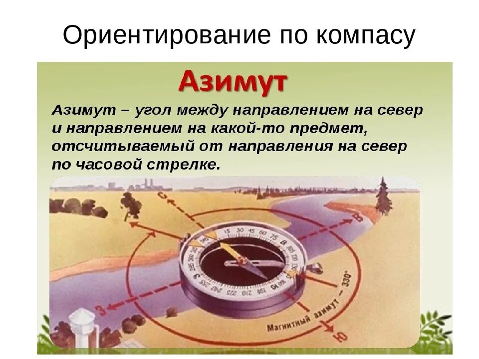 Ориентир 90. Ориентирование на местности по карте и компасу азимут. ориентирование по компа. ориентировка на местности по компасу. ориентирование по азимуту с компасом.