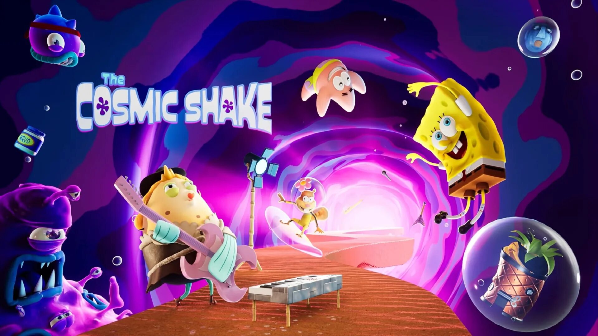 Игра Spongebob Squarepants: the Cosmic Shake. Губка Боб the Cosmic Shake. Спанч Боб Космик Шейк. Sponge Bob Cosmic Shake игра.